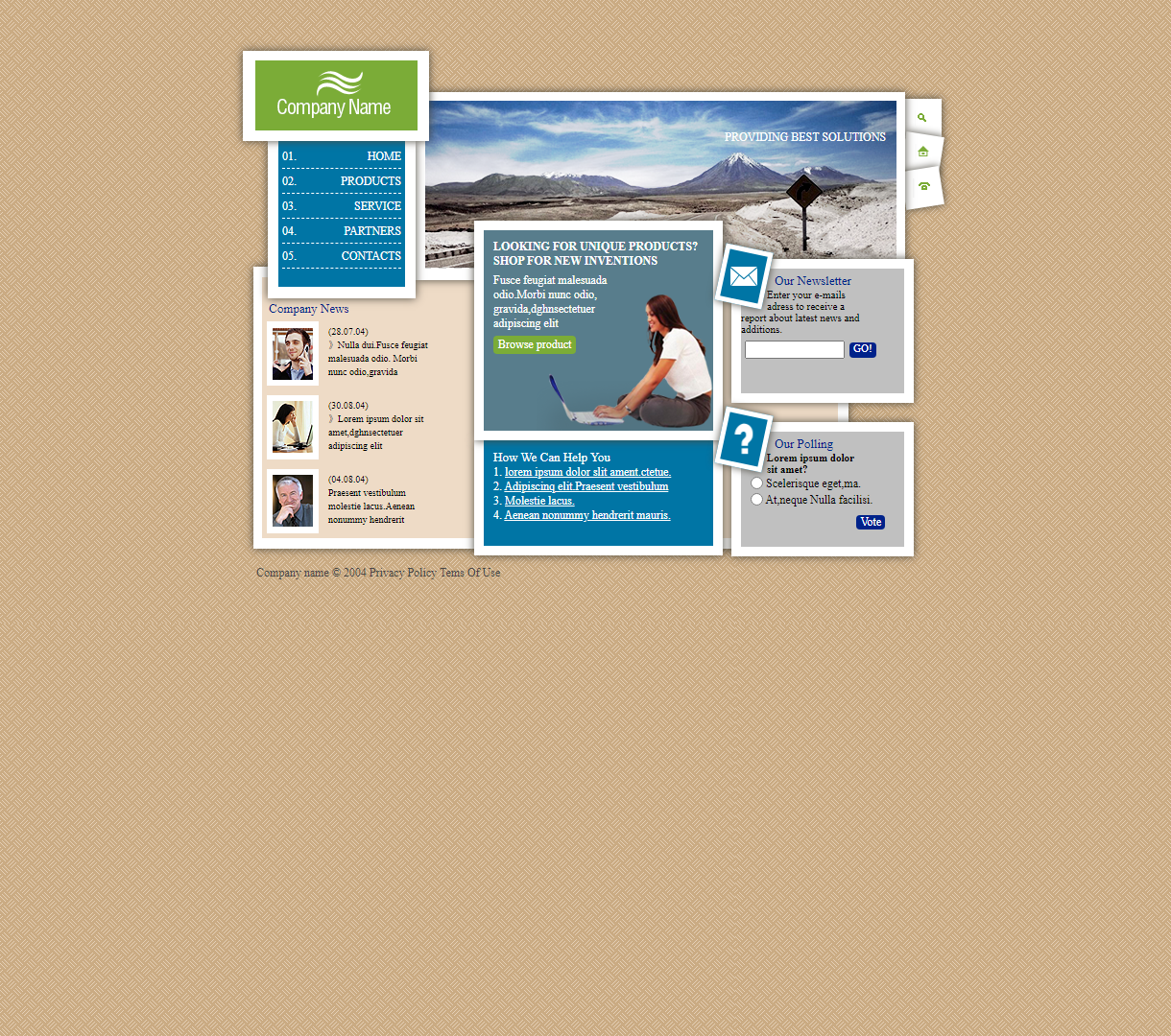 创新与解决方案公司的主页 - 提供最佳解决方案，关注业务与客户互动