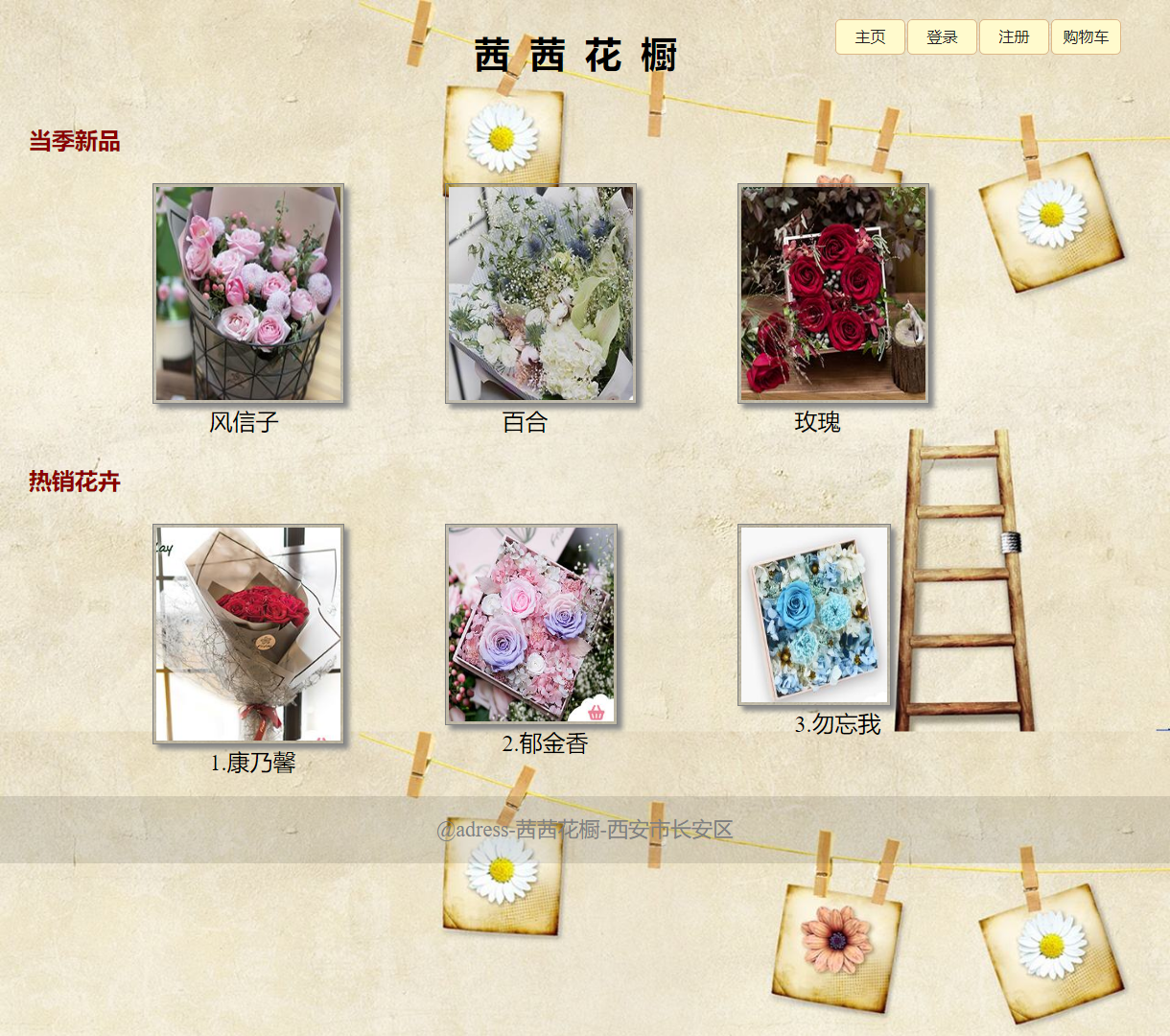 茜茜花橱 - 当季新品与热销花卉电商平台