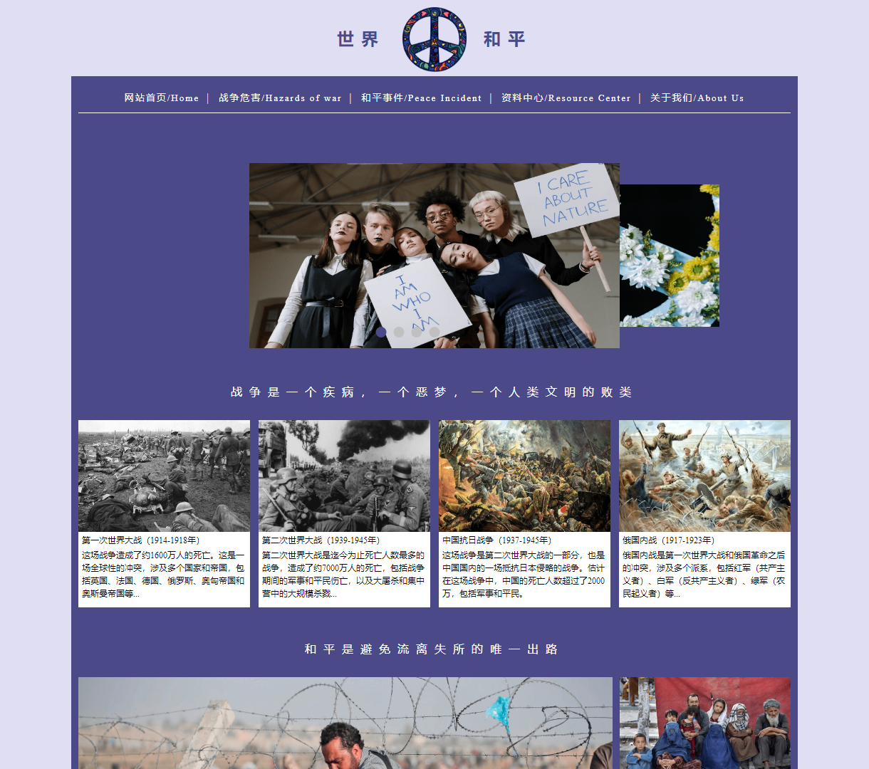 探索世界和平的前景与战争的阴霾